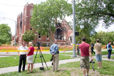 Zion Church Fire Aftermath