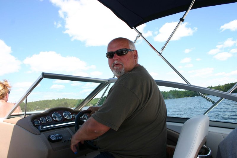 Proud new boat owner