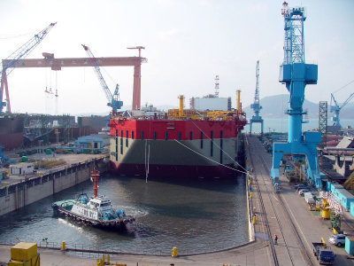 Akpo hull ready for launching