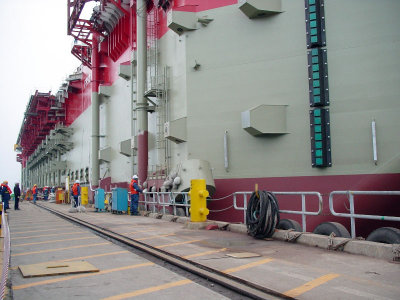 Akpo hull launching