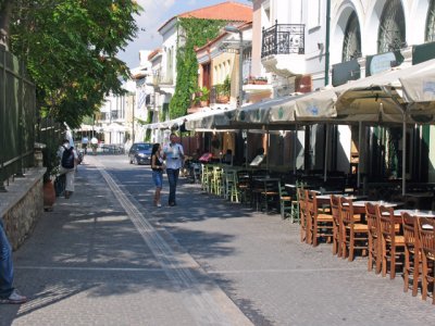 Outdoor dining in Monastiraki