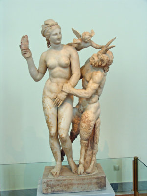 Aphrodite,Pan and Eros 100 BC