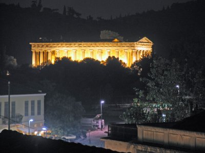 Temple of Hephaestus from our hotel