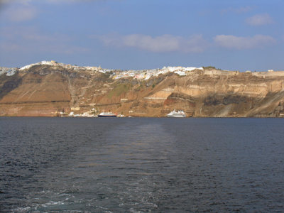 Leaving Santorini