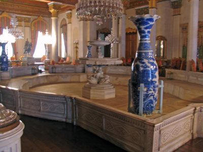 In the main salon of the Palace