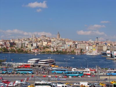 Galata Tower from restaurant balcony