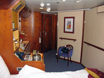 Our room from porthole side