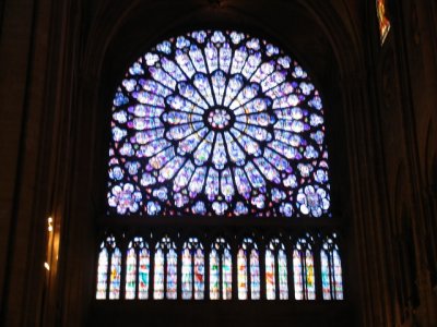 Rose window in Notre Dame