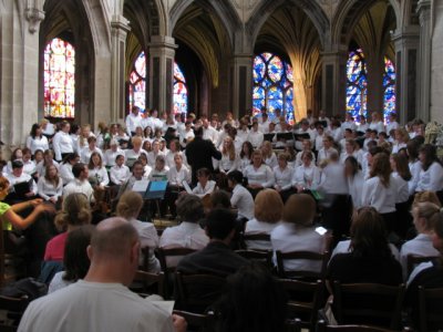 Choral group in St. Severin