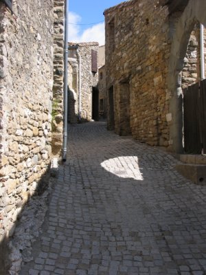 One of the narrow streets in Minerve