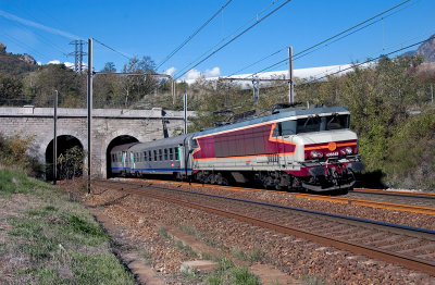 La CC6549 au tunnel de Saint-Martin, prs de Saint-Jean de Maurienne.