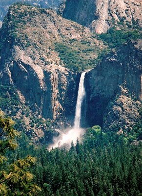 Bridal Veil Falls, showing the hanging valley
