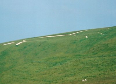 Uffington White Horse. The only way to see this properly is from the air.