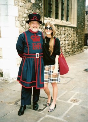 Tower of London, Lady Carley with a Beefeater
