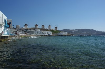 Windmills from afar - Mykonos Island