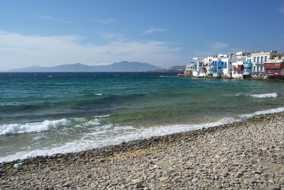 Another view of the Mykonos beach