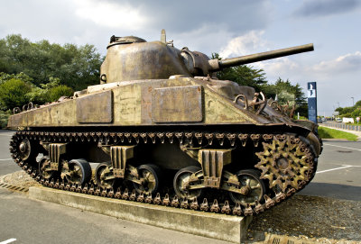 Sherman Tank at Omaha Beach