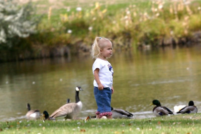 Riverfront visitor
