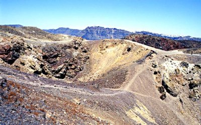 THE CRATER OF THE VOLCANO