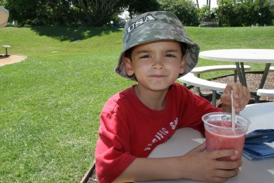 Baba Relaxing at Seaworld