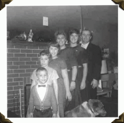 my family 1962 - me in front