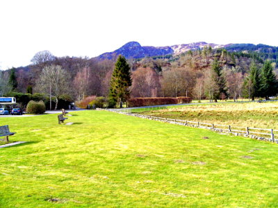 Scot!and - Lochs & Glens - Loch Achray Hotel - View from Front or Hotel