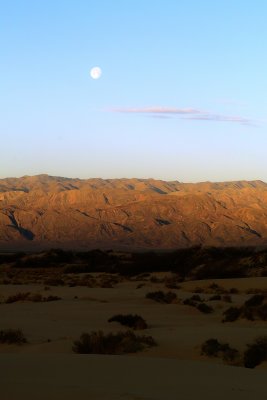 Morning Moon in Death Valley