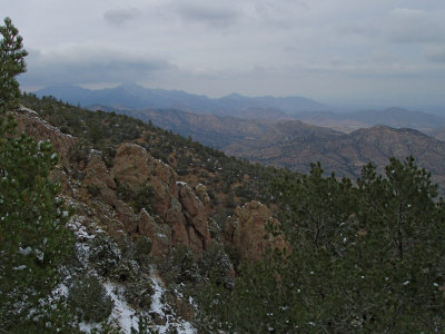 Panorama to the north at 7500ft level