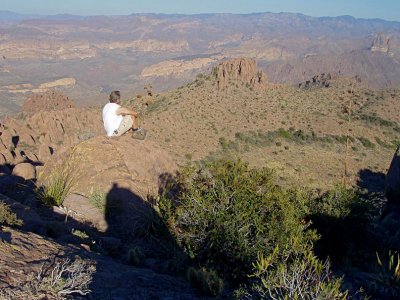 View of the Superstition caldera