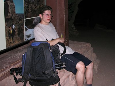 Ryan back at the trailhead @ 3am