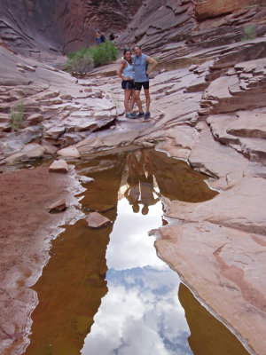Side Canyon reflections - Britt and I
