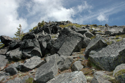 Rocky Boulders Near Summit