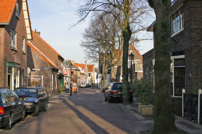 Dorpsstraat nabij De Haven