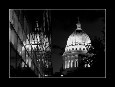 Capitol with reflection, Madison
