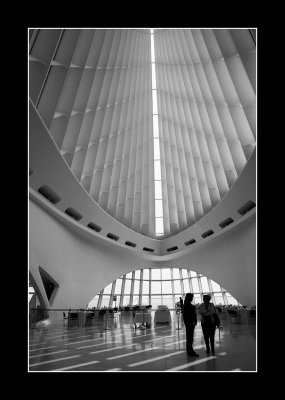 In the lobby, art museum, Milwaukee