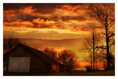Farm sunrise