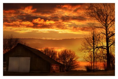 Farm sunrise