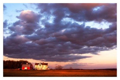 House under sunset 2