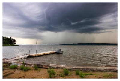 Storm over the river