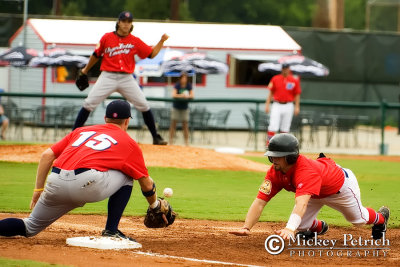 Hendricks dives back to first