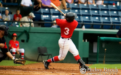 Dorian Rojas flies out to left