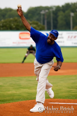 First Pitch Game 1 Rickey Daniels