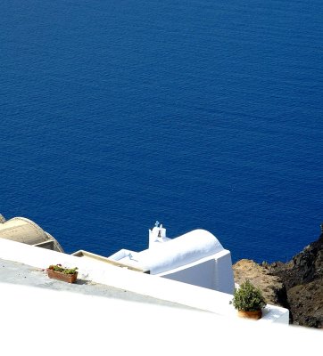 Santorini - Blue and White