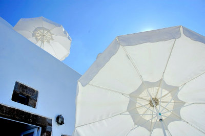 Santorini - Umbrellas