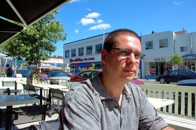 Peter, patio on the Danforth