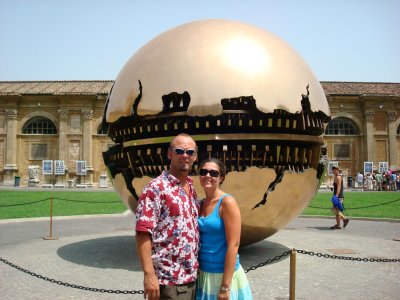 Rob - Tamra - courtyard of Vatican City Museum.jpg