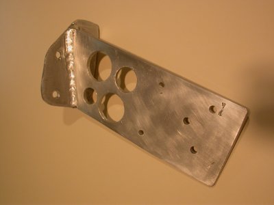 Bracket for oil filter remote mount.