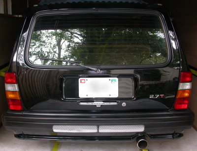 Rear view showing diffuser exit and new badging.