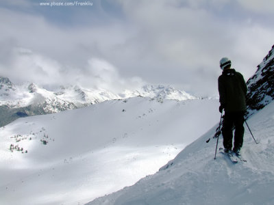 Checking out the slope