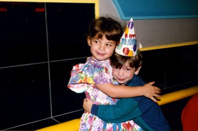 roni & me at my 4th birthday party